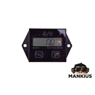 HOUR METER WITH REV COUNTER, MAINTENANCE PERIOD PROGRAMMABLE