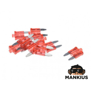 BLADE FUSE MINI 10A WITH LED 10-PC PACK