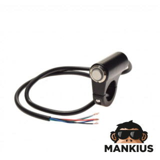 SWITCH, SINGLE FOR 22 mm HANDLEBAR WITH BACKLIGHT
