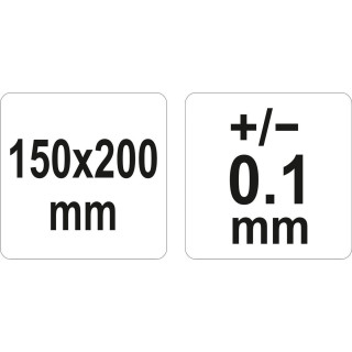 Kampo matuoklis / matlankis su liniuote 150x200mm