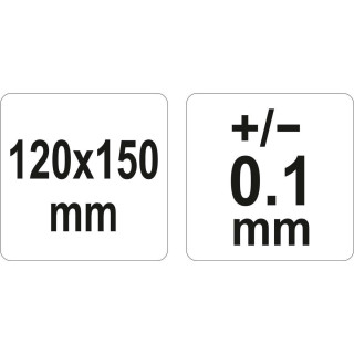 Kampo matuoklis / matlankis su liniuote 120x150mm