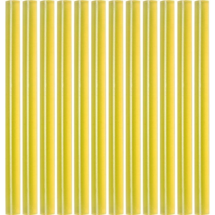 Karštų klijų lazdelių rinkinys (geltonos) (12vnt) 7.2x100mm