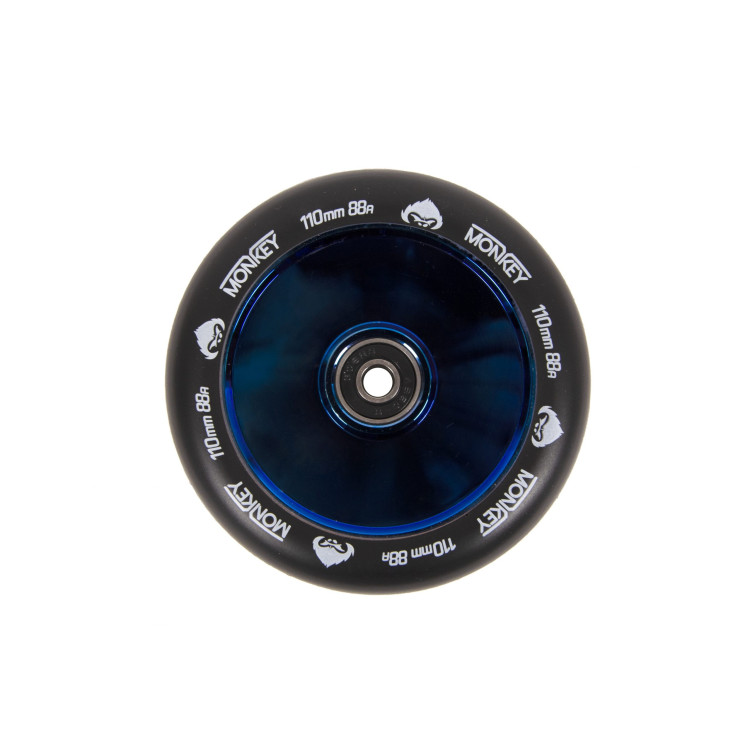 SCOOTER WHEEL Monkey Hollowcore blue-chrome 110mm